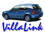 Villa Link Car Hire Homepage.