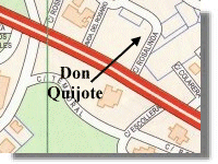 Don Quijote Map. Click for larger image.